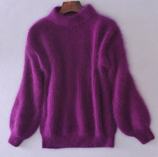 Damen-Strickpullover aus Angora-Mischung mit Vintage-Design – weich und bequem für alle Anlässe 13