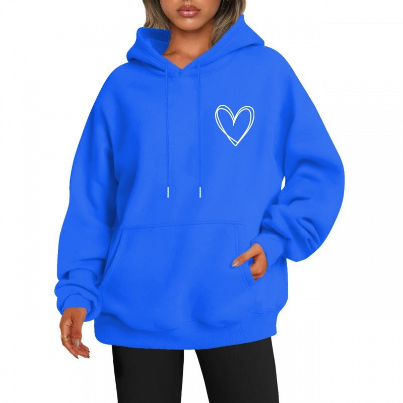 Variantenbild für Langer Damen-Hoodie, lässiges Design, 100% Baumwolle-81
