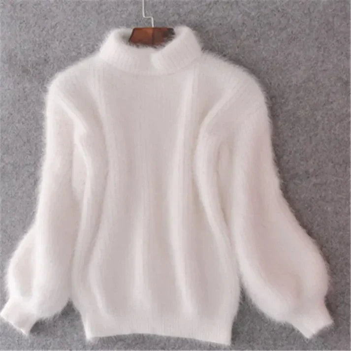 Damen-Strickpullover aus Angora-Mischung mit Vintage-Design – weich und bequem für alle Anlässe 2