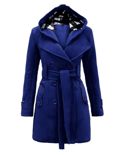 Variant image for Langer Wintermantel Damen Isoliert Elegant Polyester-13