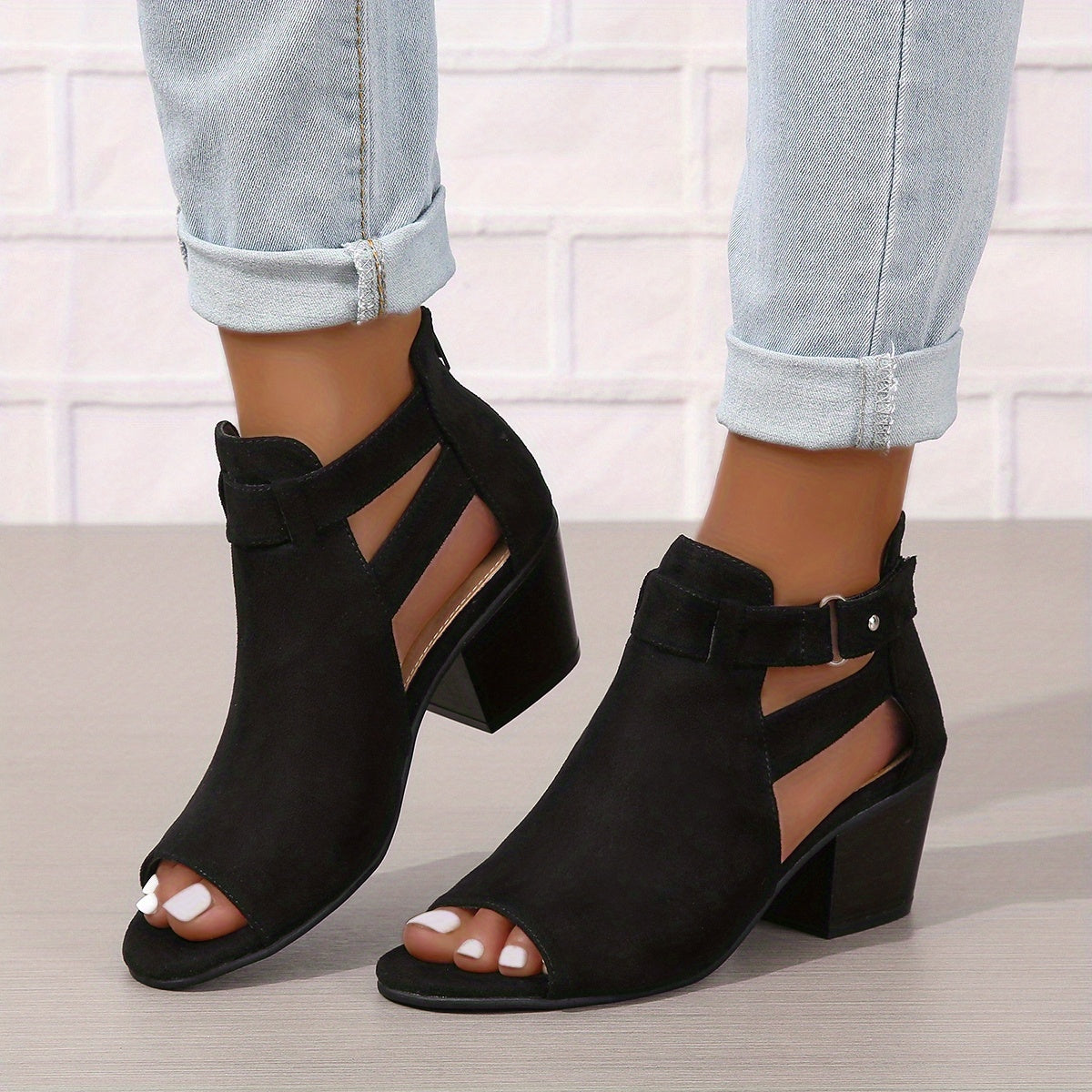 Damen-Pumps Orthopädisch Stoff Eleganter Stil-3