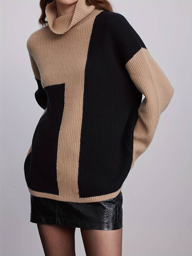 Damen-Strickpullover, Rollkragen, weiche Qualität-3