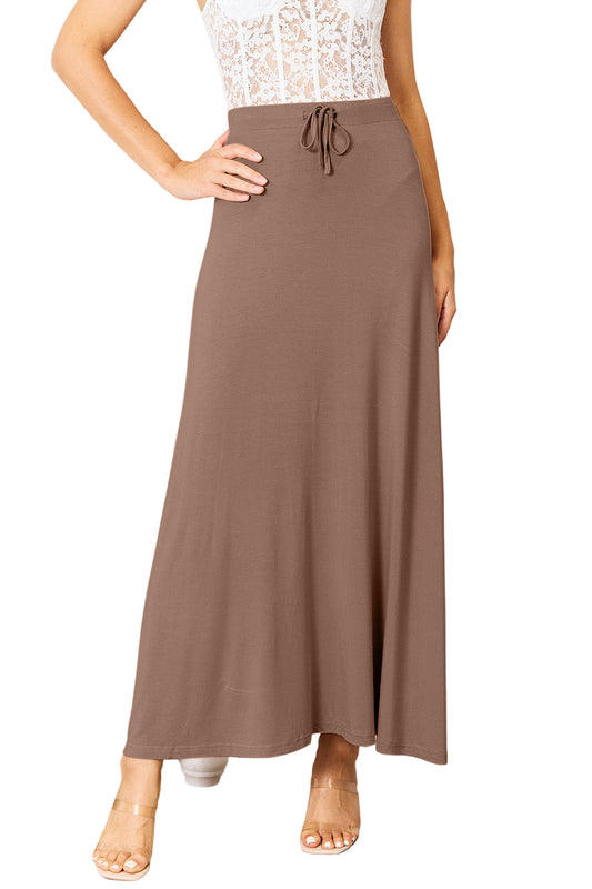 Damen-Maxirock, Boho-Stil, Rayon-Mischung-1