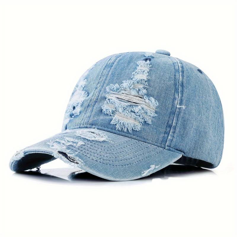 Damenhut Verstellbar Used-Denim-4