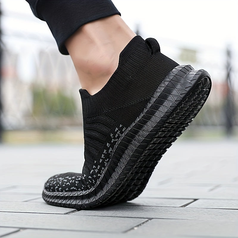 Damen-Sneakers, Slip-on, atmungsaktives Strickdesign-2