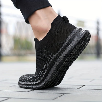 Damen-Sneakers, Slip-on, atmungsaktives Strickdesign-2