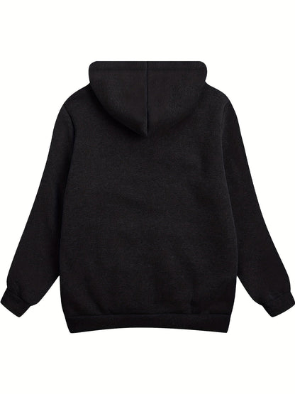 Schwarzer Herren-Hoodie mit Fleecefutter – Klassisches Design und weiches Fleece für eine bequeme Passform 2