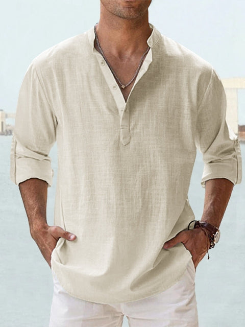 Herren-Pullover aus Leinen, lässig, Sommer, 100% Leinen 13