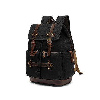 Variant image for Unisex-Wanderrucksack aus gewachstem Baumwolltuch mit verstellbaren Schultergurten-3