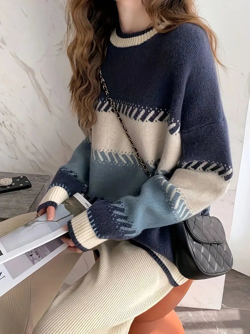Variant image for Damen-Oversize-Pullover, weiche Materialmischung-1