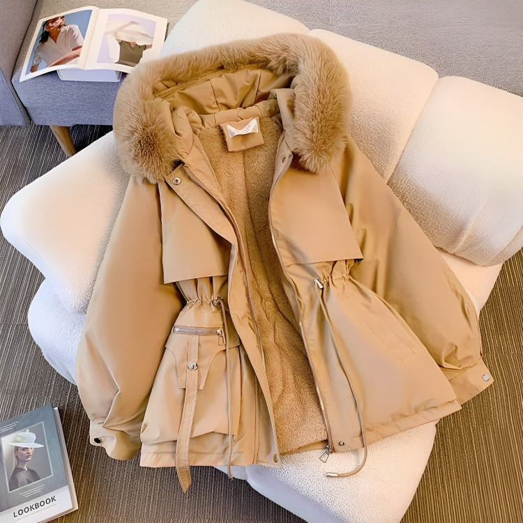 Variant image for Damen Winterparka Kunstfell Hochwertiges Material-11