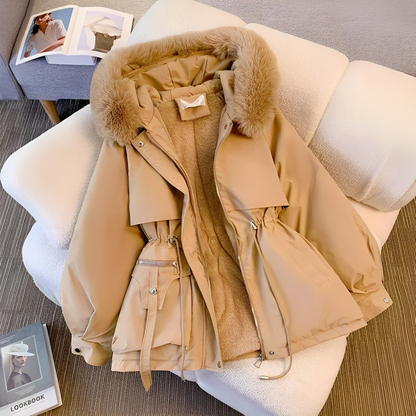 Variant image for Damen Winterparka Kunstfell Hochwertiges Material-11