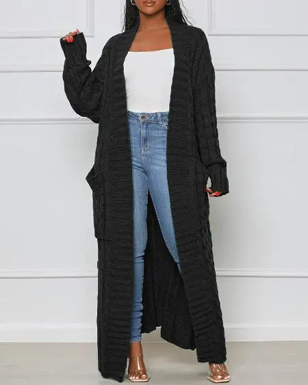 Variant image for Damen-Cardigan, lange Strickjacke, modernes Acryl-6