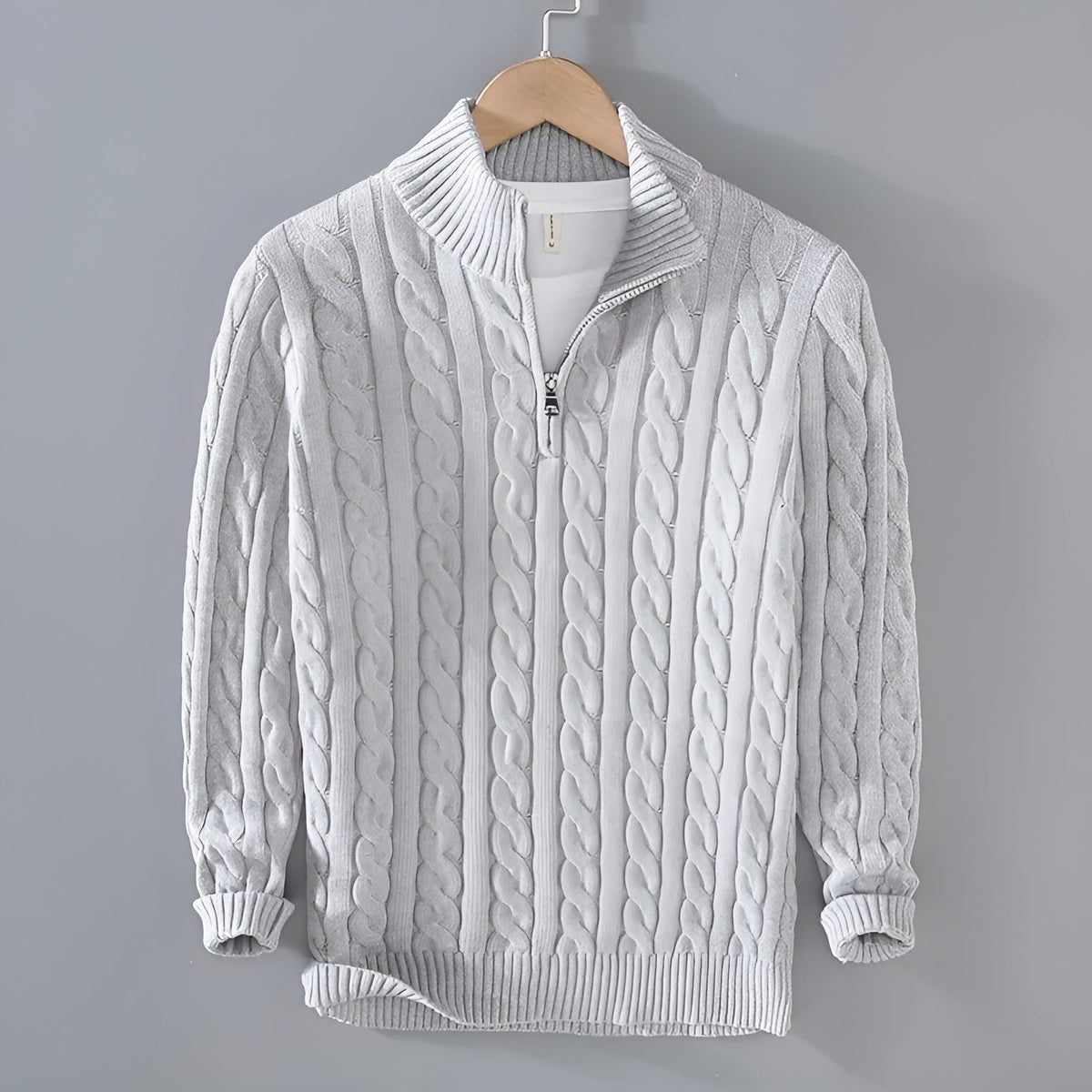 Herren-Pullover, Zip, geflochten, Design für, kaltes Wetter 4