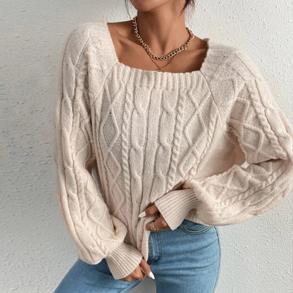 Herrenpullover mit viereckigem Ausschnitt, modernes Design, aus 100 % Baumwolle 5