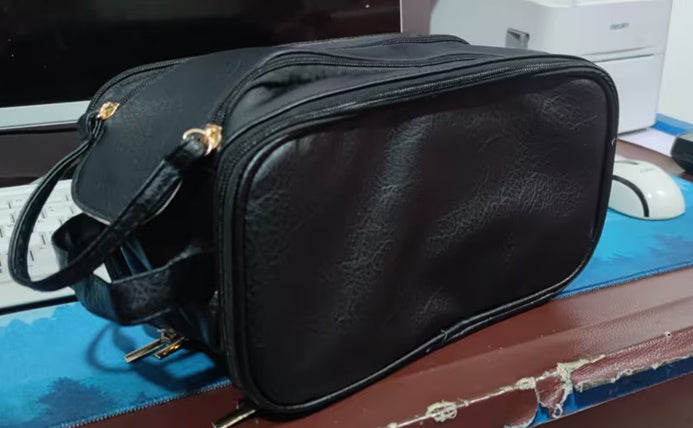 Damen-Tasche, Kosmetik-, U-förmig, PU-Leder-1