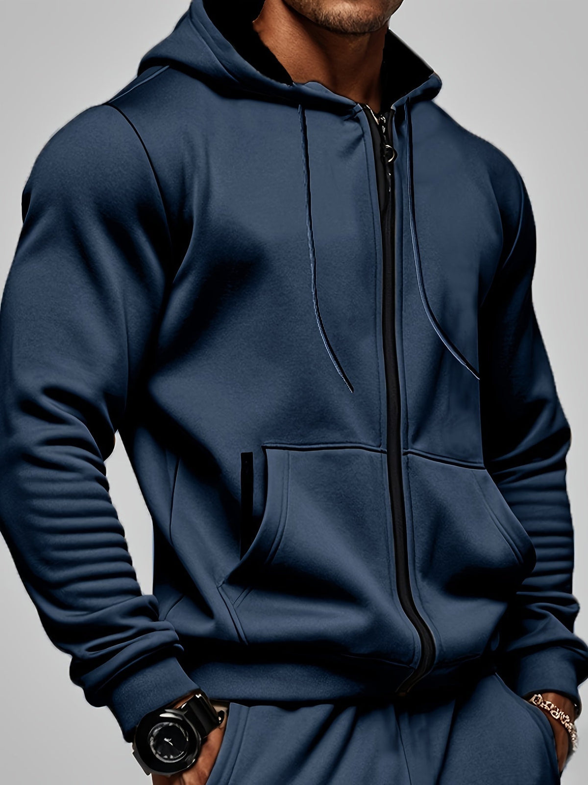 Damen-Hoodie mit Reißverschluss Weicher Atmungsaktiver Stoff-2