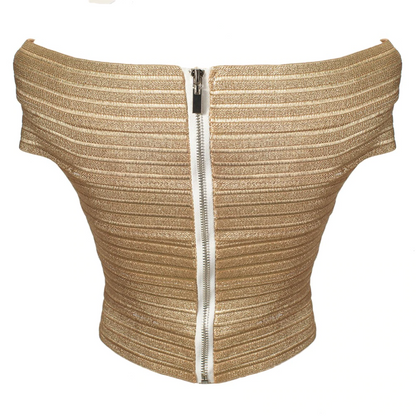Damen-Crop-Top, kurz, Polyester-Spandex-3