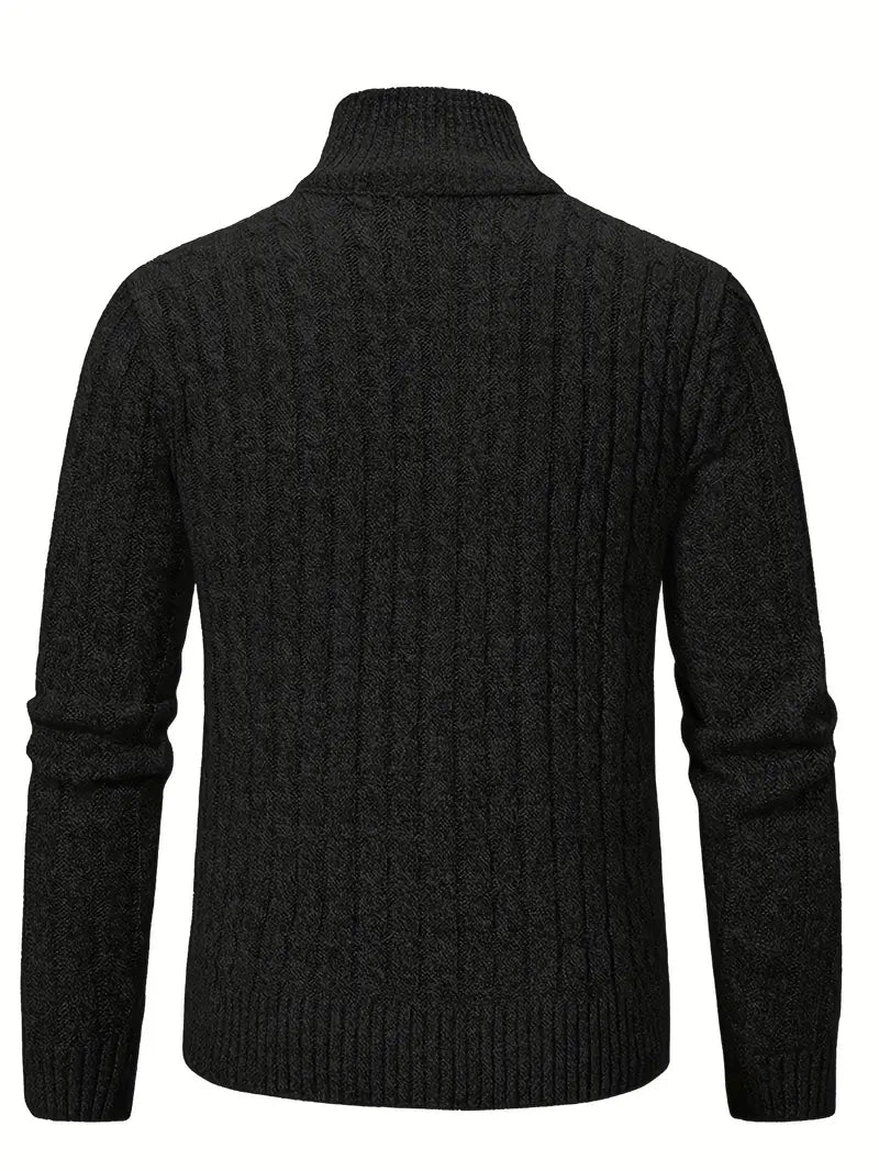 Damen-Lange Strickjacke, Trendiges Gestricktes Acryl-2