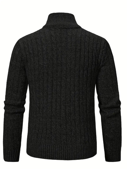 Damen-Lange Strickjacke, Trendiges Gestricktes Acryl-2