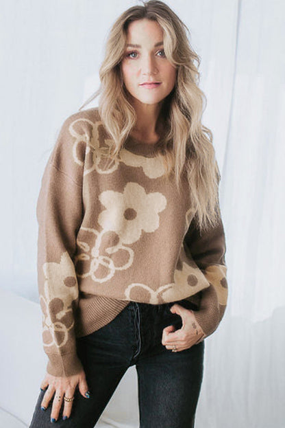 Damen-Strickpullover, leichte Passform, hochwertiger Stoff-6