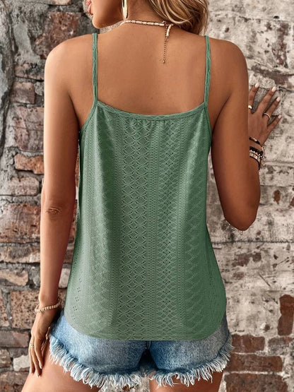 Damen-Camisole, Top, Spitzendetails, leichte Baumwolle 3