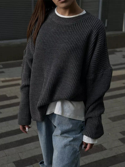 Variant image for Damen-Strickpullover, oversized weiches Acryl-1
