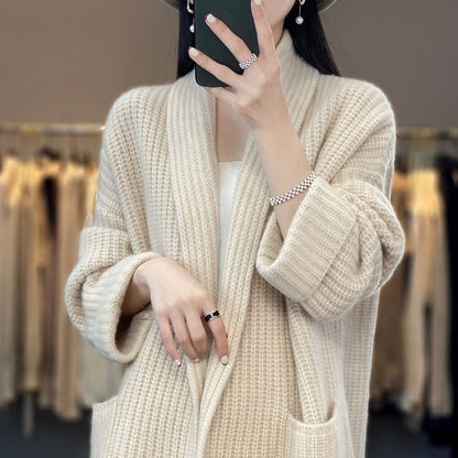 Damen-Cardigan, halblang, weiche Acrylmischung-1