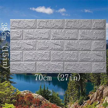3D Wanddekoration Aufkleber Selbstklebender Schaumstoff 70x38 cm-1