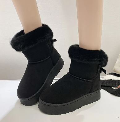 Damen-Gummistiefel, wasserfest, mit Pelzfutter 3