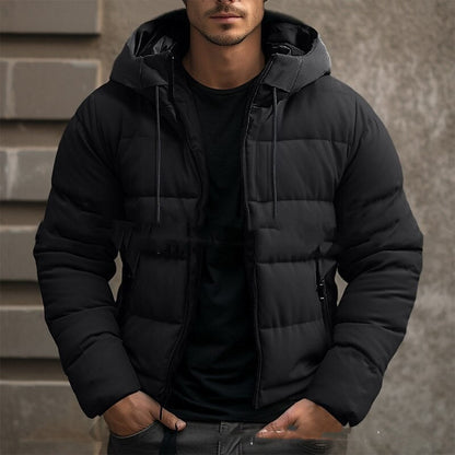 Damenjacke Daunenjacke mit Kapuze Verstellbare Passform Dickes Gestepptes Material-1