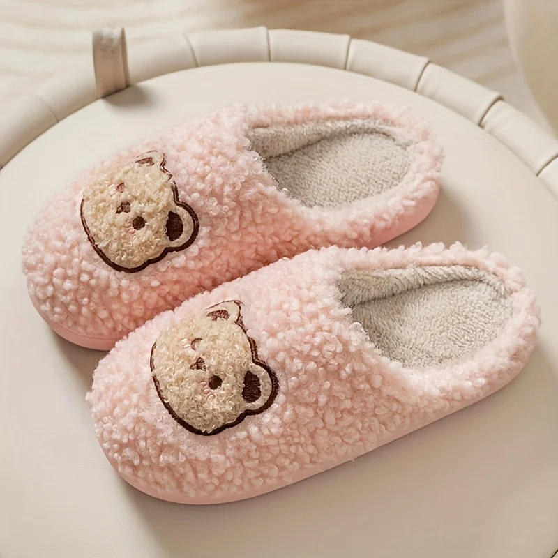 Unisex-Pantoffeln Plüsch Weich Indoor Komfort-4