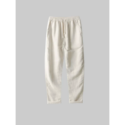 Damen-Leinen-Outfit-Set, lässige Hemd und Hose Leinen-Baumwolle-3