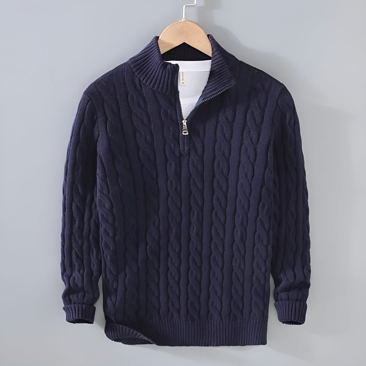 Herren-Pullover, Zip, geflochten, Design für, kaltes Wetter 5
