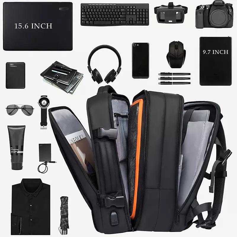Damen-Rucksack, verstellbares Oxford-Gewebe mit USB-Ladeanschluss und großem Fassungsvermögen-5