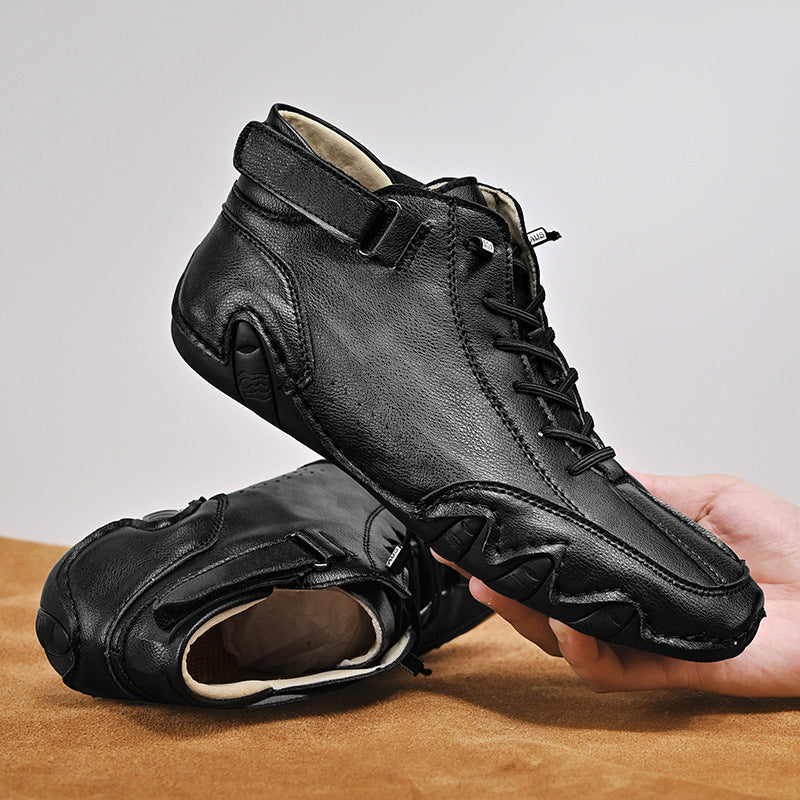 Herren-Winterschuh, Outdoor, Leder, robust und wasserfest-6