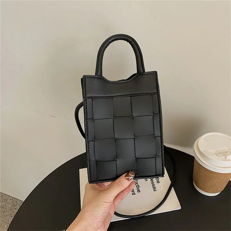 Damen-Handtasche, Vintage-Design, Veganleder, kompakt-4