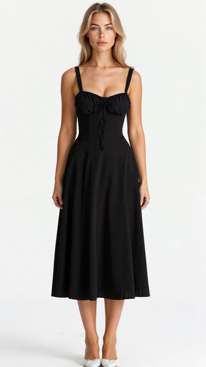 Variantenbild für Damen-Taillenkleid mit schwingendem Rock aus leichtem Material-6