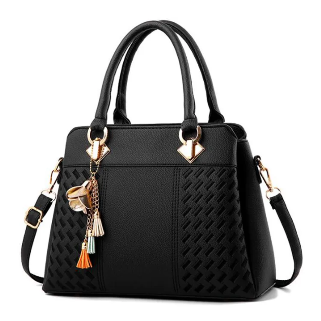 Damentasche, Crossbody mit Quasten und Stickereien aus PU-Leder-1