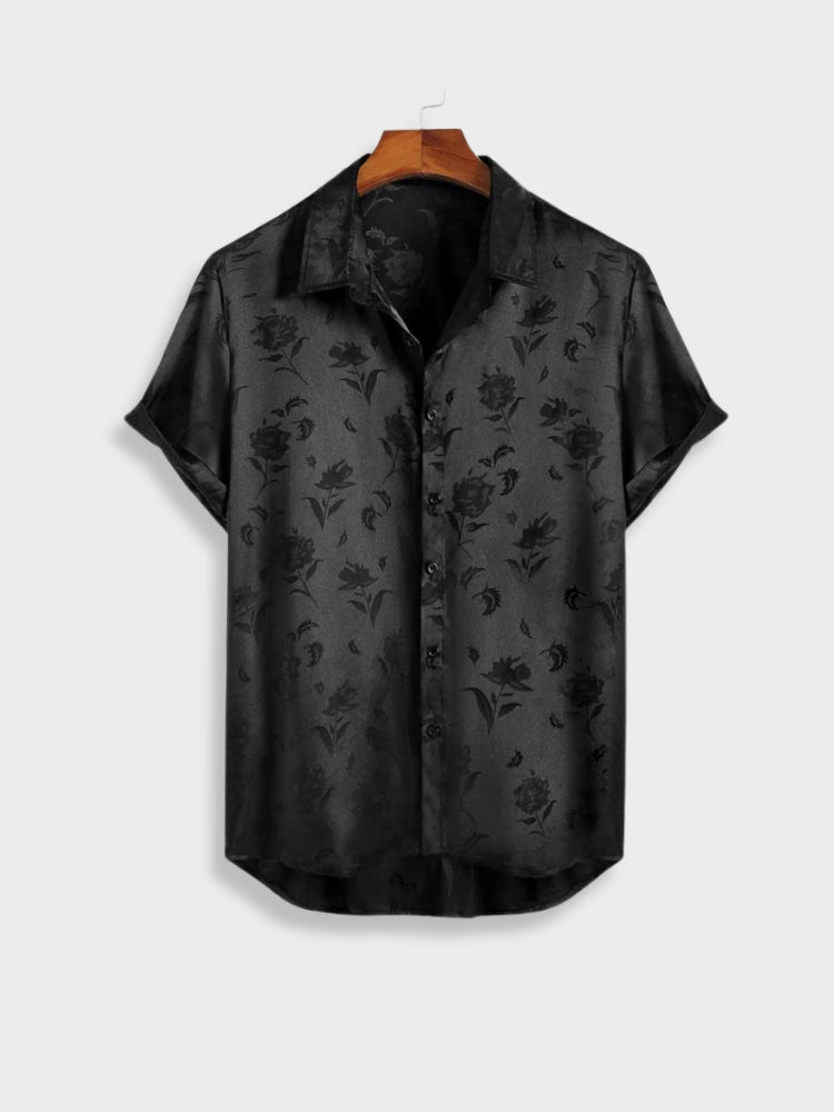 Variant image for Damen-Bluse, kurzärmeliges Satin, leichter Sommer-1