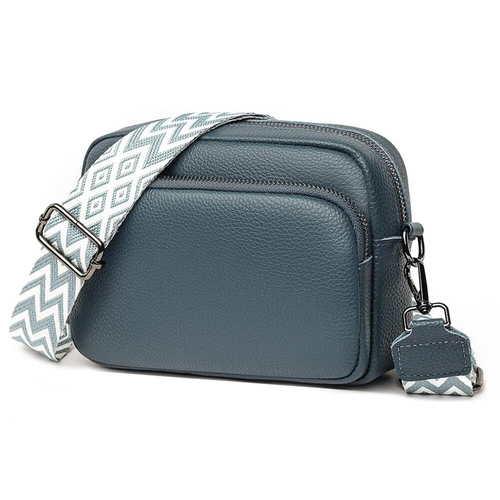 Damentasche, Messenger, kompakt, Leder, schlichtes Design-1