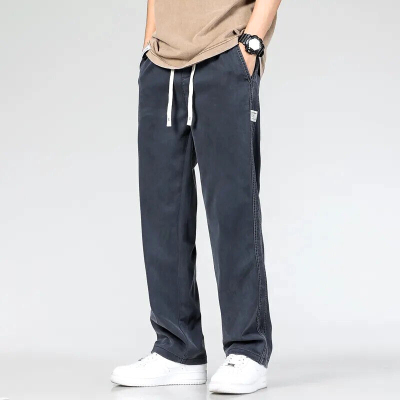 Herren-Trainingshose, lässiger Stil, gebürsteter Denim 8