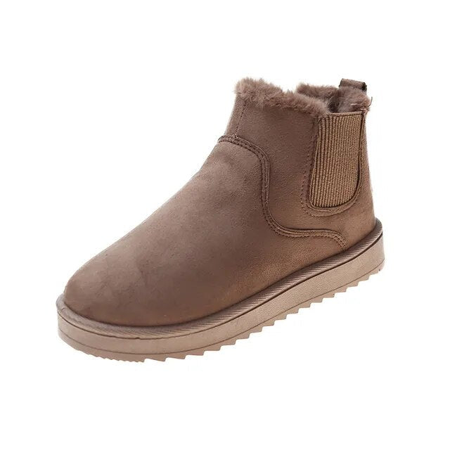 Damen-Stiefel, trendiges Leder, komfortable Sohle-5