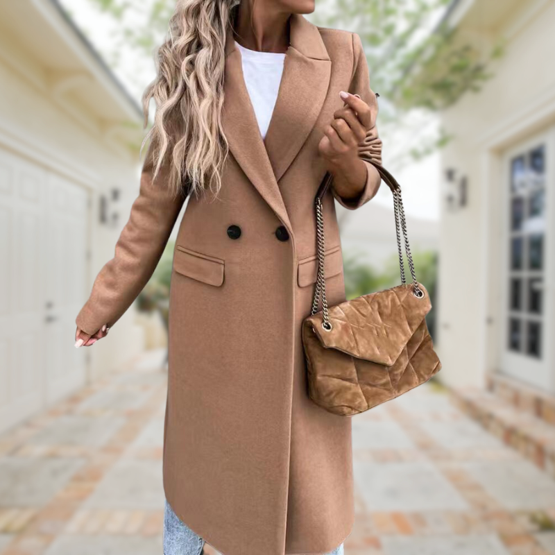 Langer Wintermantel Damen Modern Polyester für kalte Tage 2