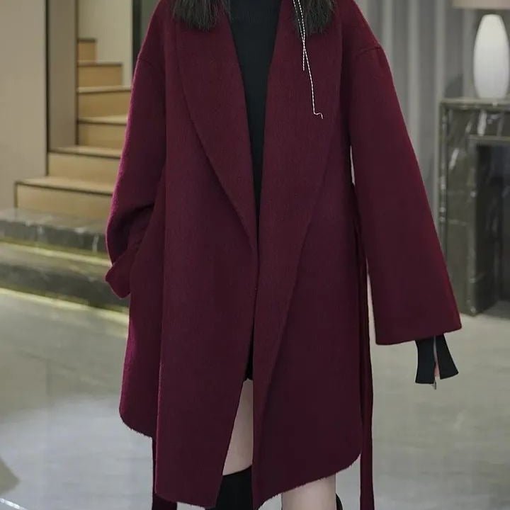 Damen-elegantes Kleid, Leinen, zeitloses Design-5