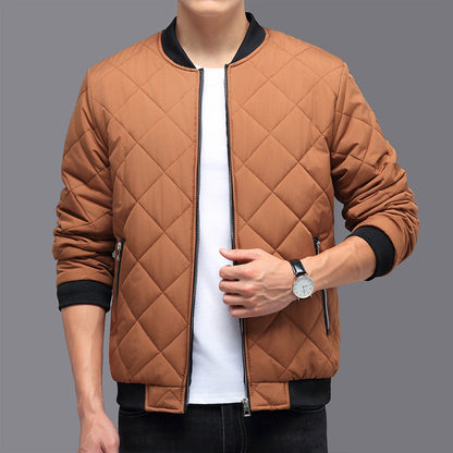 Herren Baumwolljacke Over Size Synthetisches Leder-6