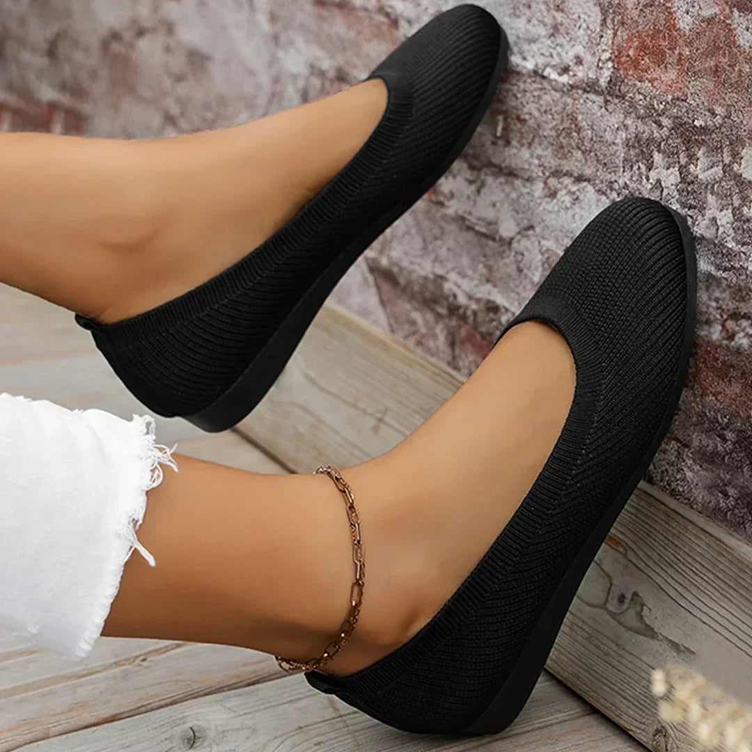 Damen Schuhe Slip-On Synthetikleder Komfortables Design-2