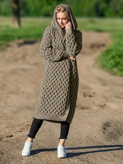 Langarm-Freizeitpullover für Damen mit offenem Design aus weichem Stoff – elegant und bequem für Herbst und Winter 7