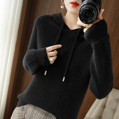 Langer Damen-Hoodie aus 100% Baumwolle – Relaxed Fit mit Kapuze, modernes Design für den Alltag 1