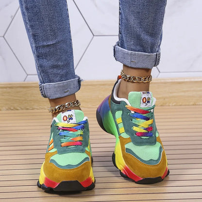 Damen-Sneaker, Retro-Vintage, Textil, synthetische Materialien 8